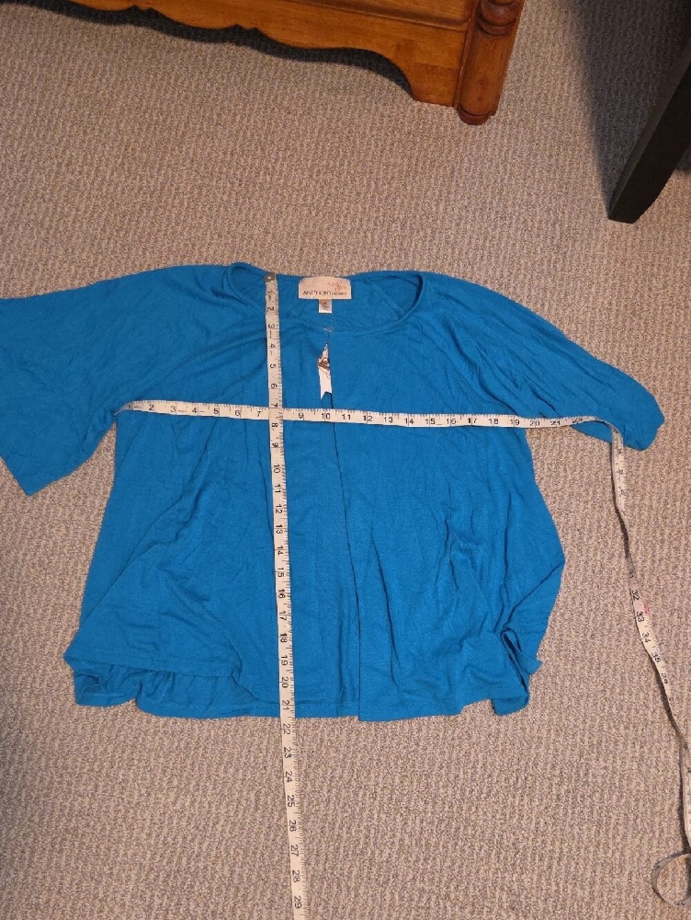 Women's Blue Jumpsuit with Tie Waist 2 Piece - Picture 8 of 8